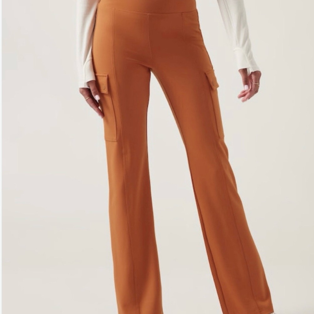 Women's Athleta Foliage Orange Cargo Pants XS tall